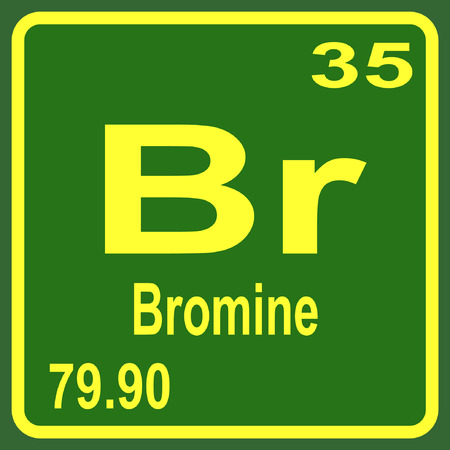 Periodic Table of Elements - Bromineのイラスト素材