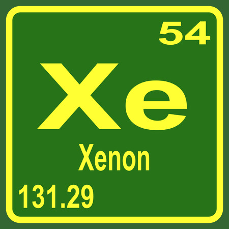 Periodic Table of Elements - Xenonのイラスト素材