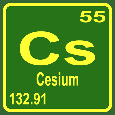 Periodic Table of Elements - Cesiumのイラスト素材