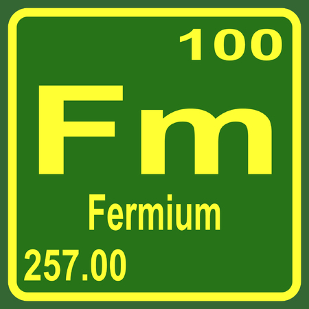 Periodic Table of Elements - Fermiumのイラスト素材