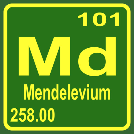 Periodic Table of Elements - Mendeleviumのイラスト素材