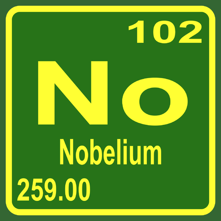 Periodic Table of Elements - Nobeliumのイラスト素材