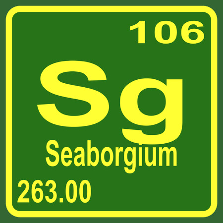 Periodic Table of Elements - Seaborgiumのイラスト素材