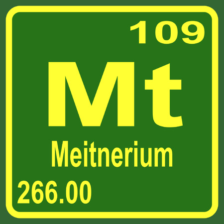 Periodic Table of Elements - Meitneriumのイラスト素材