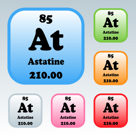 The Periodic Table of the Elements Astatineのイラスト素材