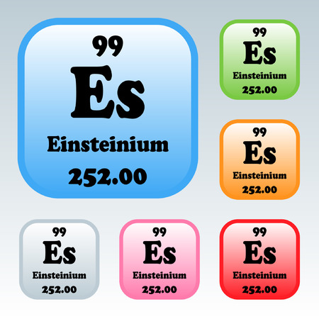 The Periodic Table of the Elements Einsteiniumのイラスト素材