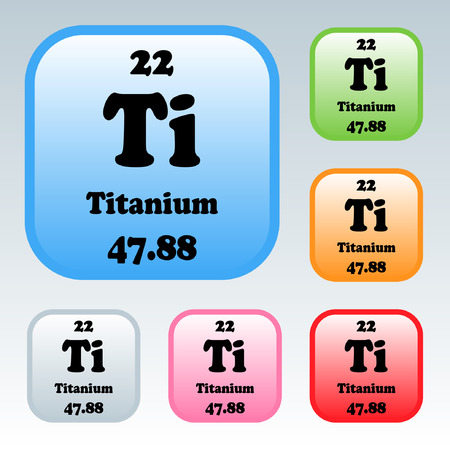 The Periodic Table of the Elements Titaniumのイラスト素材