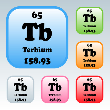 The Periodic Table of the Elements Terbiumのイラスト素材