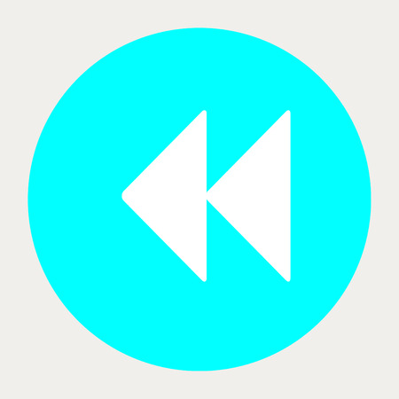 Backward navigation button.Vector illustration.のイラスト素材