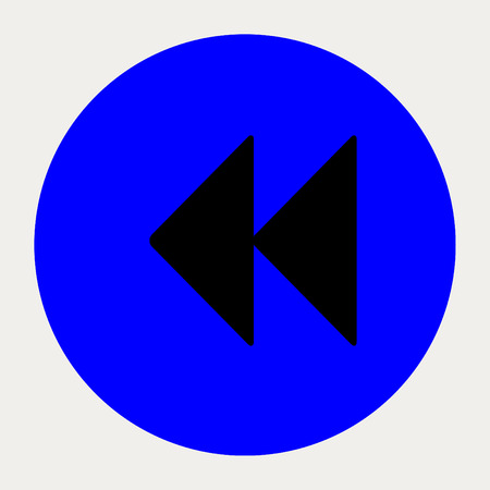 Backward navigation button.Vector illustration.のイラスト素材