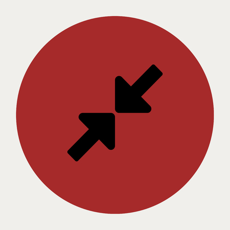 Compress navigation button.Vector illustration.のイラスト素材