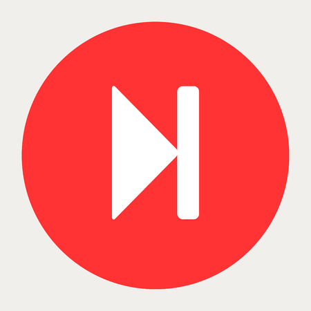 Step Forward navigation button.Vector illustration.のイラスト素材