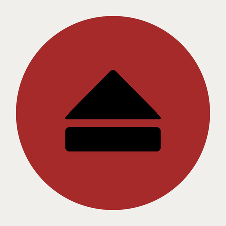 Eject navigation button.Vector illustration.のイラスト素材