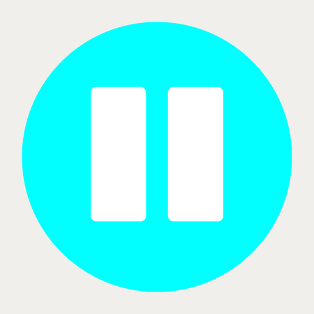 Pause navigation button.Vector illustration.のイラスト素材