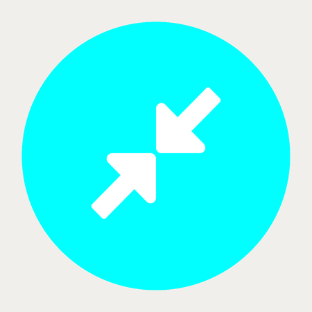 Compress navigation button.Vector illustration.のイラスト素材