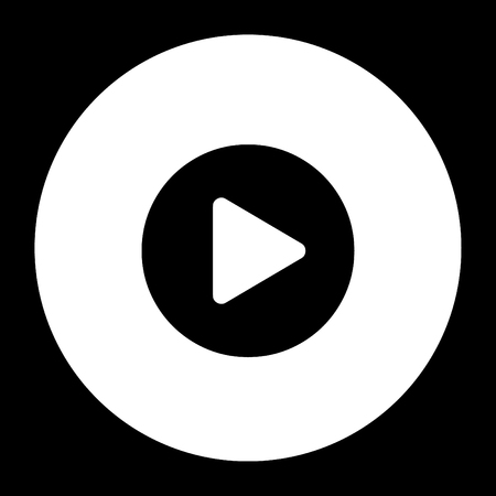 Play Circle navigation button.Vector illustration.のイラスト素材