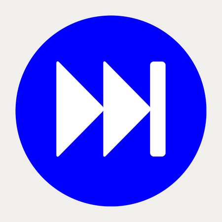 Fast Forward navigation button.Vector illustration.のイラスト素材