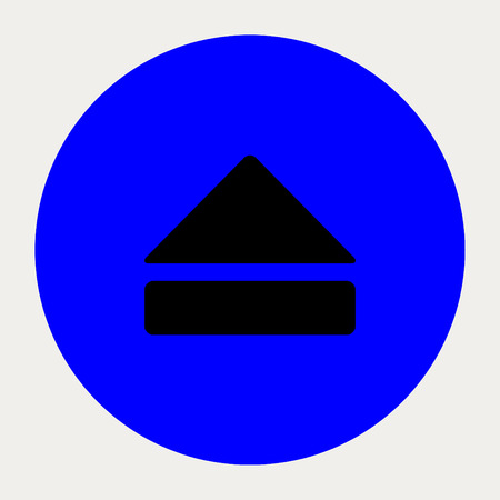 Eject navigation button.Vector illustration.のイラスト素材