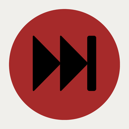 Fast Forward navigation button.Vector illustration.のイラスト素材