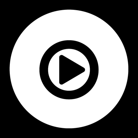 Play Circle navigation button.Vector illustration.のイラスト素材