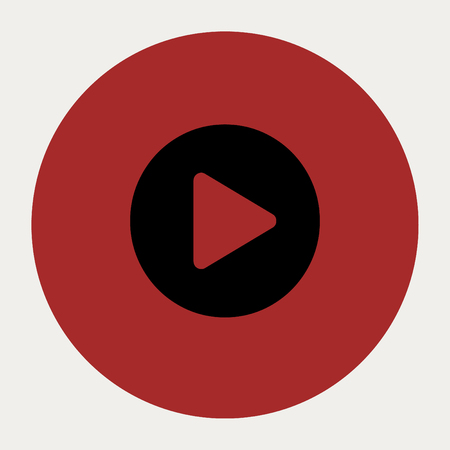 Play Circle navigation button.Vector illustration.のイラスト素材