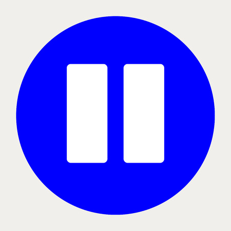 Pause navigation button.Vector illustration.のイラスト素材