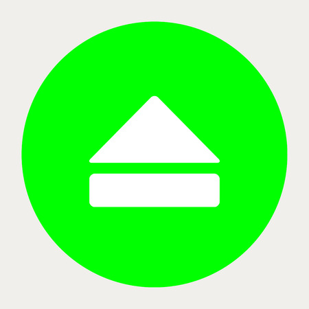 Eject navigation button.Vector illustration.のイラスト素材