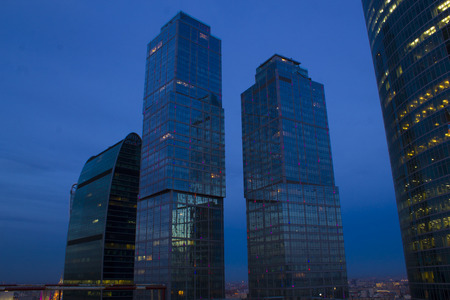 landscape Moscow city Moscow Russiaのeditorial素材