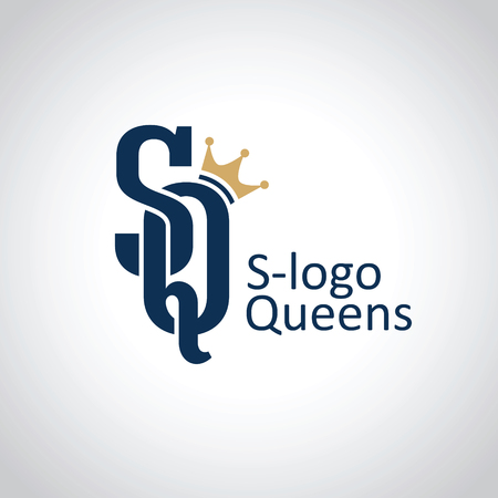 S-logo Queens. SQ lettersのイラスト素材
