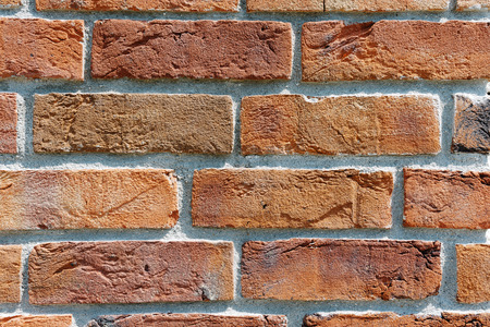 Textured brick in the wallの写真素材