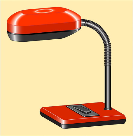 READING-LAMP Electric lamp for illumination of tableのイラスト素材