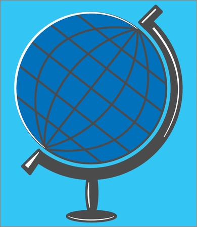GLOBE ICON Abstract color vector image for globe designのイラスト素材