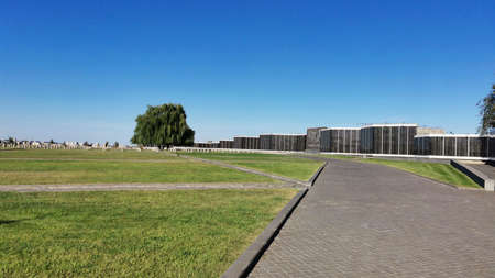 Volgograd. Russia - August 30, 2020: Headstones at the Military Memorial Cemetery of Volgograd Soldiers. Mamaev kurganのeditorial素材