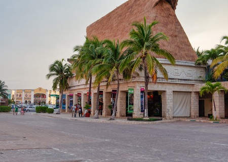 Building of the Xcaret Reservation Center, Kukulcan Boulevard, Zona Hotelera, Cancn, Mexico, in September 8, 2018のeditorial素材
