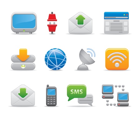 communication iconsのイラスト素材