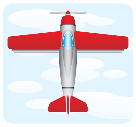 red airplaneのイラスト素材