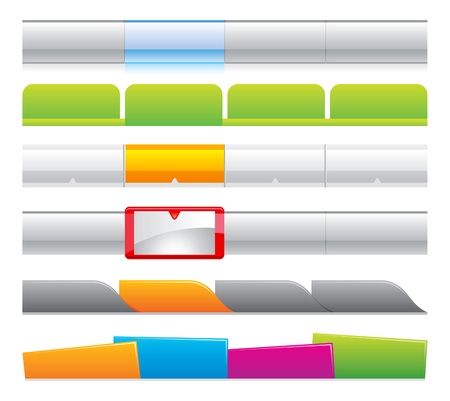 web navigation templates 01のイラスト素材