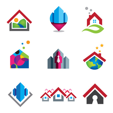 Warm home in small social global communityのイラスト素材