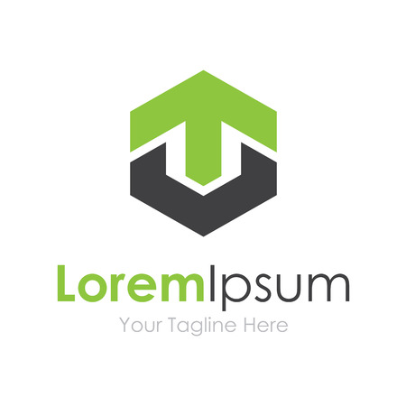 Strong base green arrow up grow concept elements icon logoのイラスト素材