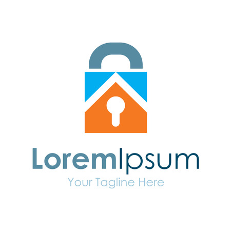Key lock real estate bussiness element iconのイラスト素材