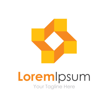 Geometric beauty flower bussiness element icon のイラスト素材