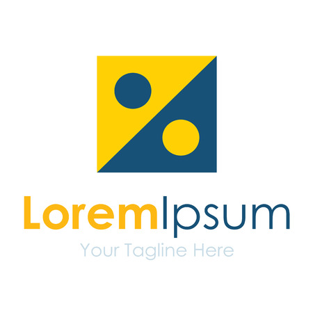 Two square extremes element icons businessのイラスト素材