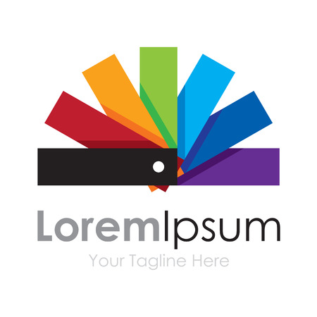 Color palette cute spectrum wheel simple business icon  のイラスト素材