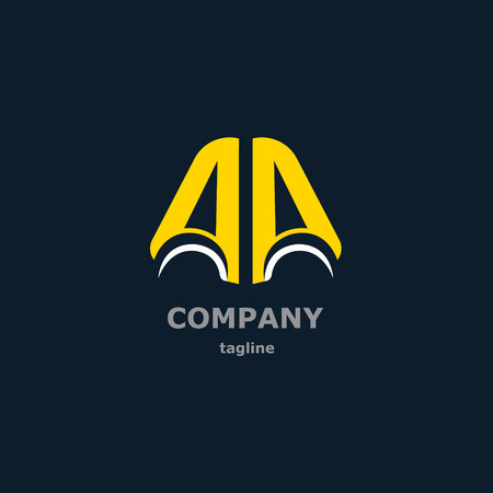 A and A vector decorative symbols for designのイラスト素材