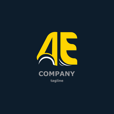A and A vector decorative symbols for designのイラスト素材