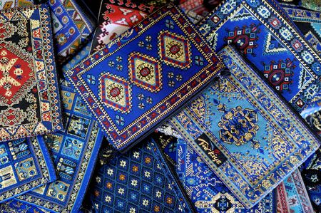 Shop stand with traditional Turkish souvenirs