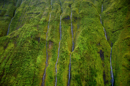 Mount Waialeale known as the wettest spot on Earth, Kauai, Hawaiiの写真素材