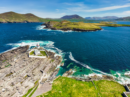 Beautiful view of Valentia Island Lighthouse at Cromwell Point. Locations worth visiting on the Wild...