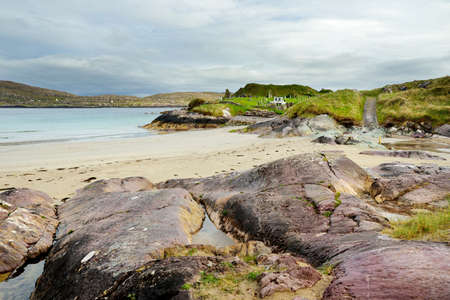 Abbey Island, the idyllic patch of land in Derrynane Historic Park, famous for ruins of Derrynane...
