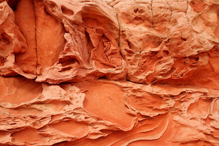 Mindblowing shapes and colors of moonlike sandstone formations in White Pocket, Arizona, USA....